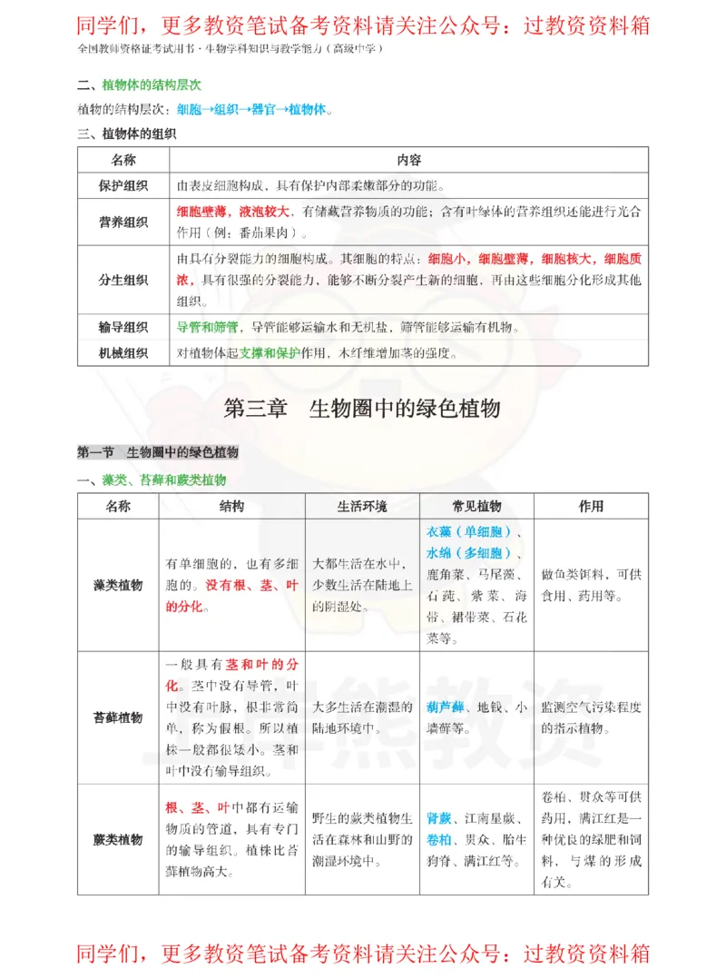高中生物-学霸笔记108页_教资_初高中2026教资_26上资料（持续更新）_高中科三_高中科目三资料包合集②_高中生物