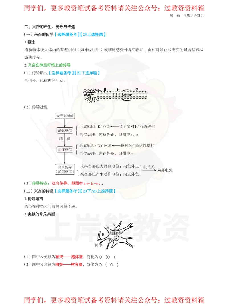 高中生物-学霸笔记108页_教资_初高中2026教资_26上资料（持续更新）_高中科三_高中科目三资料包合集②_高中生物
