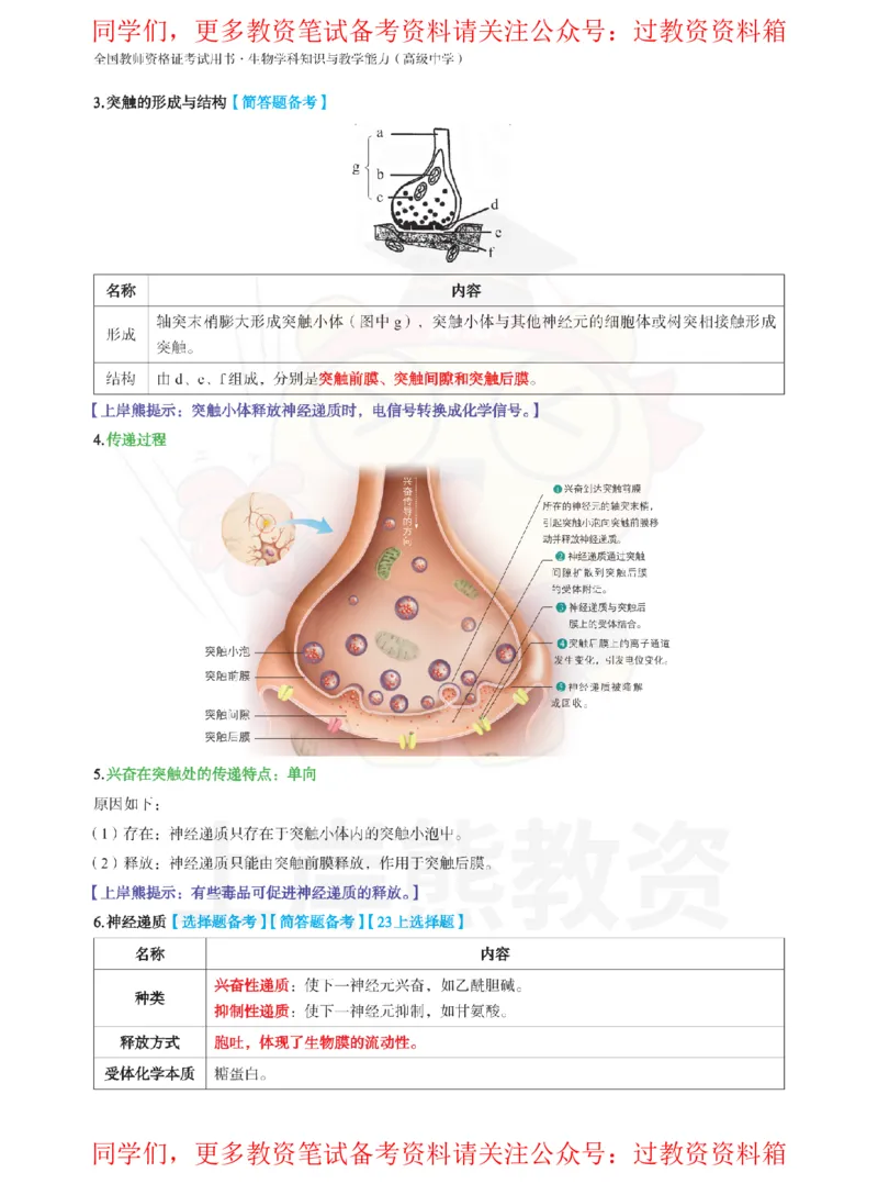 高中生物-学霸笔记108页_教资_初高中2026教资_26上资料（持续更新）_高中科三_高中科目三资料包合集②_高中生物