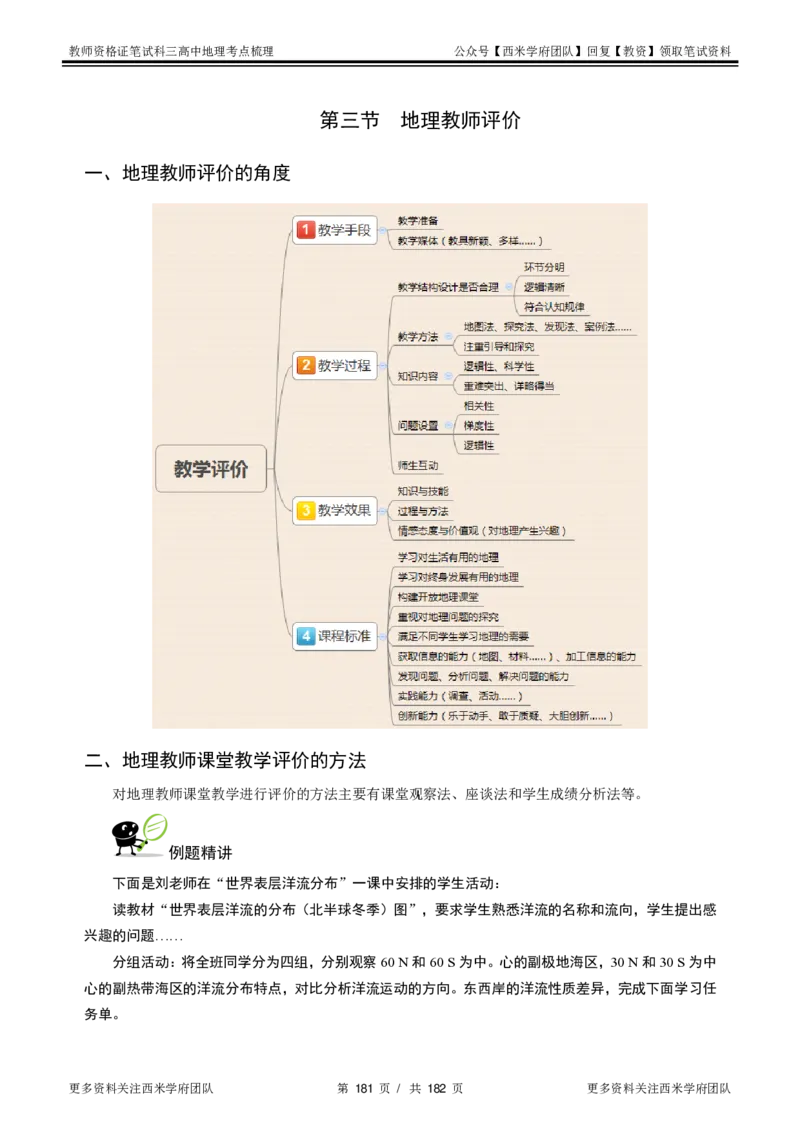 高中地理-考点梳理1_教资_25下资料合集二_25下最新科三知识点汇编+思维导图-高中_13.地理_04.考点梳理