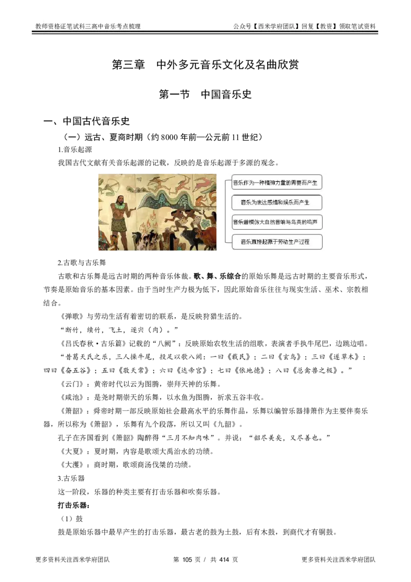 高中音乐-考点梳理1_教资_25下资料合集二_25下最新科三知识点汇编+思维导图-高中_04.音乐_04.考点梳理