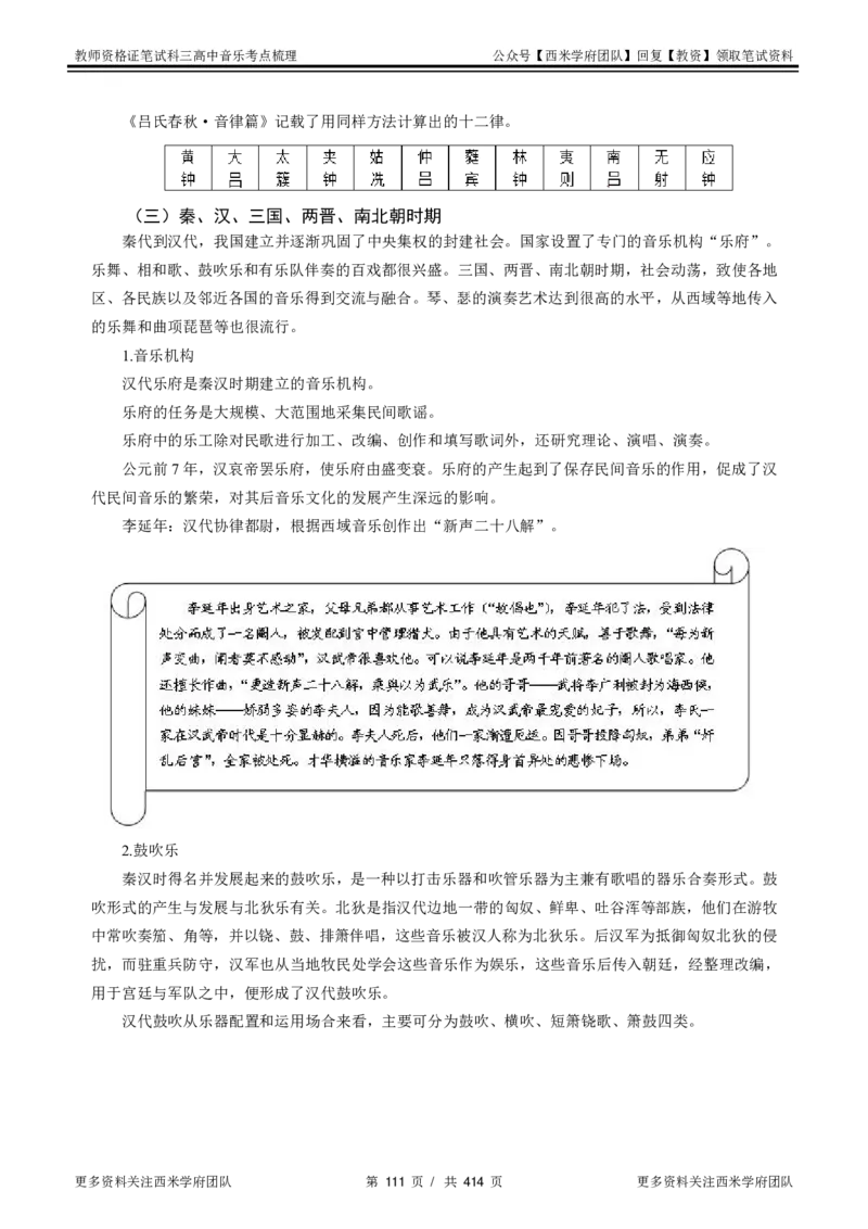高中音乐-考点梳理1_教资_25下资料合集二_25下最新科三知识点汇编+思维导图-高中_04.音乐_04.考点梳理