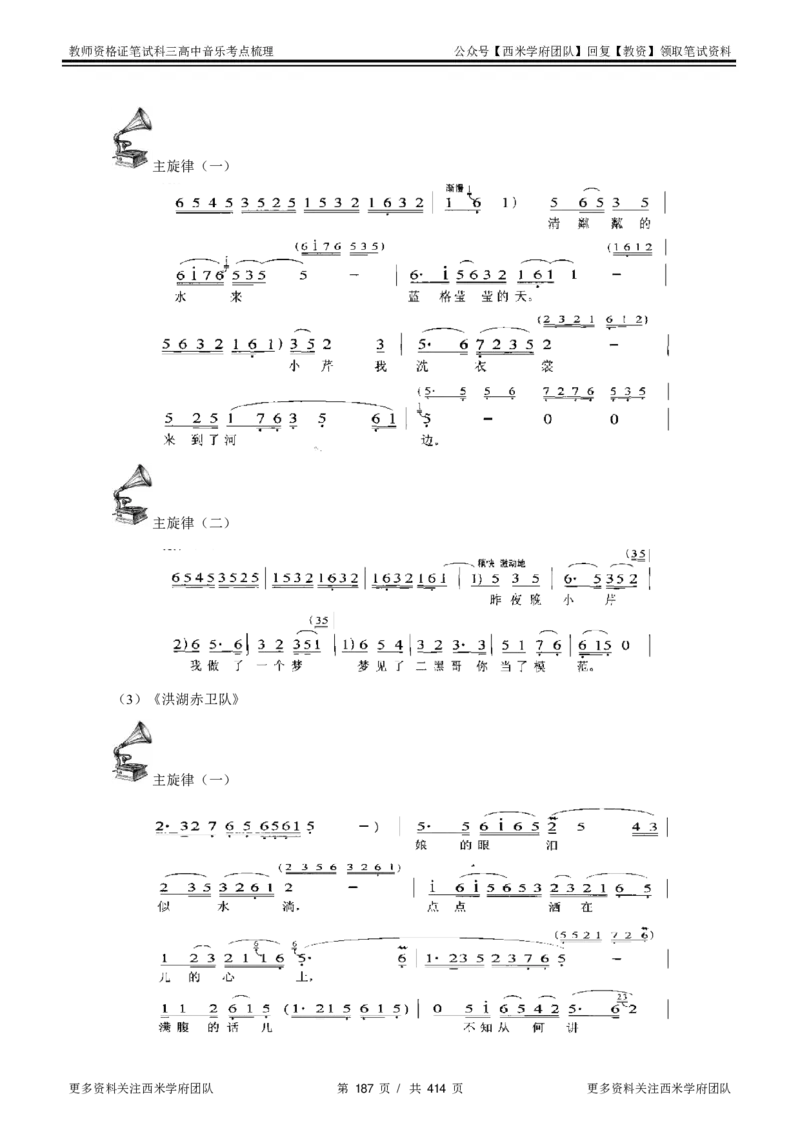 高中音乐-考点梳理1_教资_25下资料合集二_25下最新科三知识点汇编+思维导图-高中_04.音乐_04.考点梳理