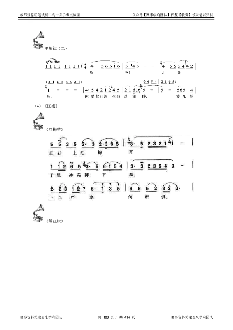 高中音乐-考点梳理1_教资_25下资料合集二_25下最新科三知识点汇编+思维导图-高中_04.音乐_04.考点梳理