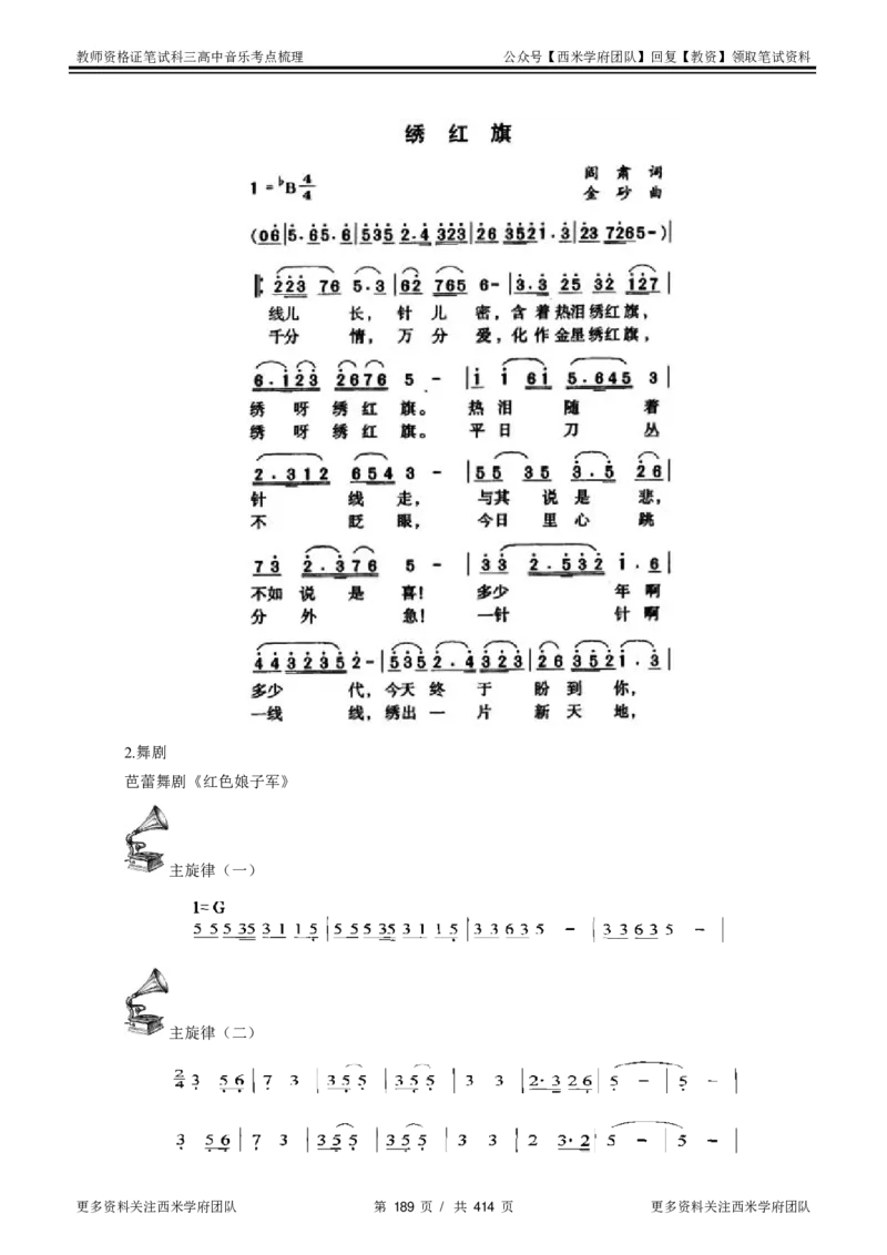 高中音乐-考点梳理1_教资_25下资料合集二_25下最新科三知识点汇编+思维导图-高中_04.音乐_04.考点梳理