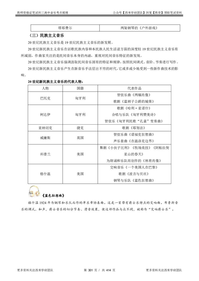 高中音乐-考点梳理1_教资_25下资料合集二_25下最新科三知识点汇编+思维导图-高中_04.音乐_04.考点梳理