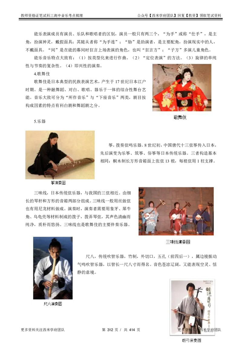 高中音乐-考点梳理1_教资_25下资料合集二_25下最新科三知识点汇编+思维导图-高中_04.音乐_04.考点梳理