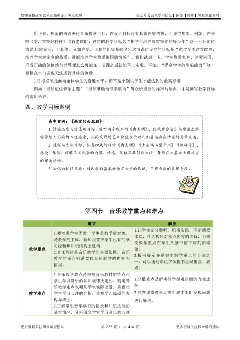 高中音乐-考点梳理1_教资_25下资料合集二_25下最新科三知识点汇编+思维导图-高中_04.音乐_04.考点梳理