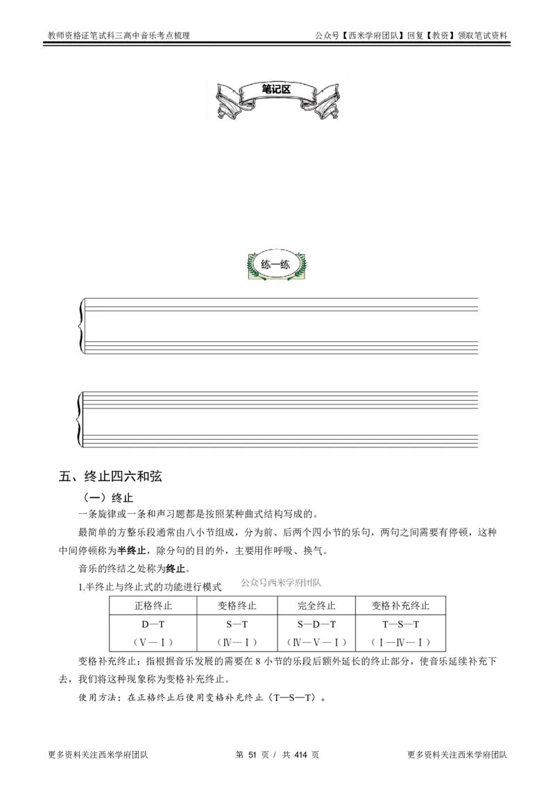 高中音乐-考点梳理1_教资_25下资料合集二_25下最新科三知识点汇编+思维导图-高中_04.音乐_04.考点梳理
