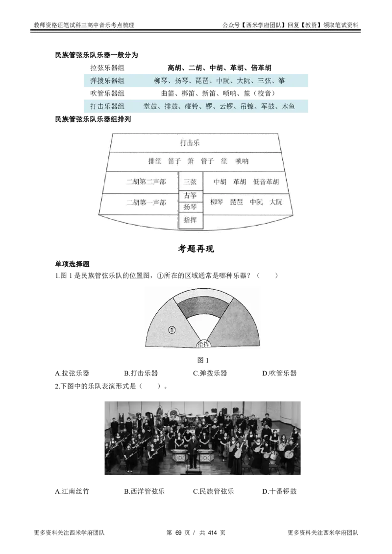 高中音乐-考点梳理1_教资_25下资料合集二_25下最新科三知识点汇编+思维导图-高中_04.音乐_04.考点梳理