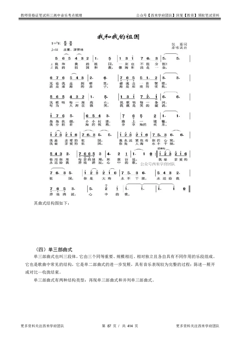 高中音乐-考点梳理1_教资_25下资料合集二_25下最新科三知识点汇编+思维导图-高中_04.音乐_04.考点梳理