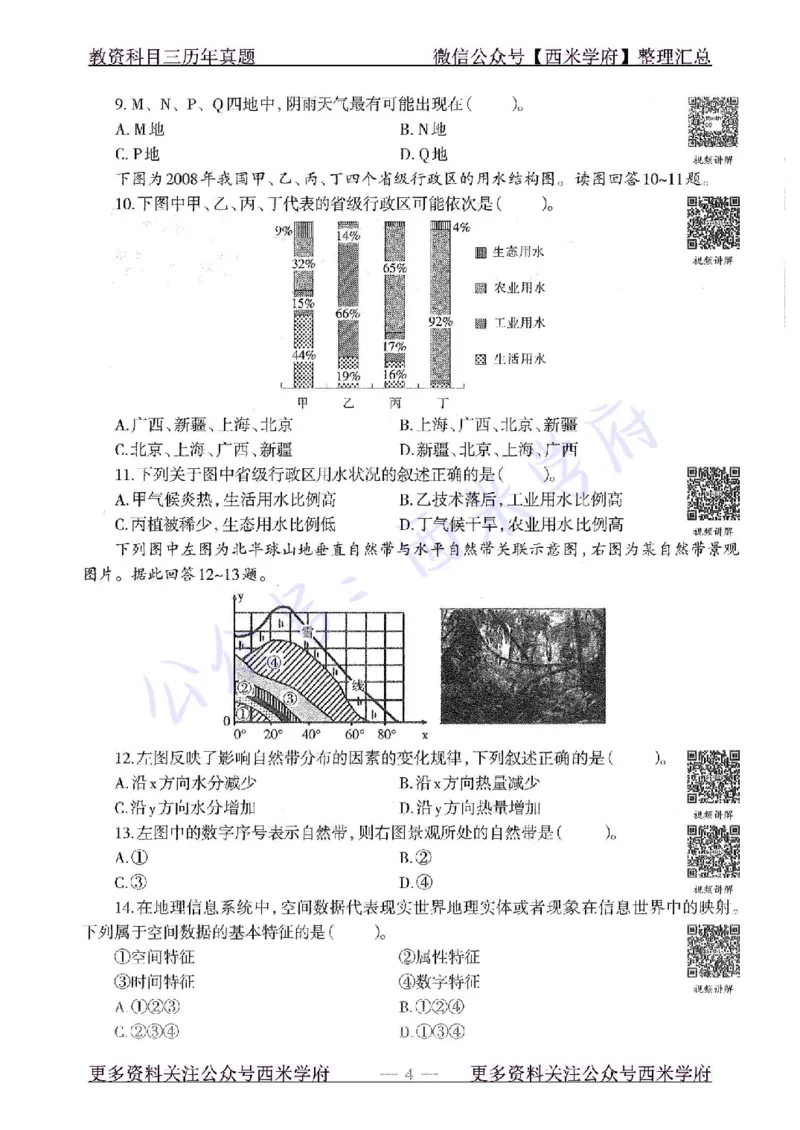 15年下-初中地理-真题及答案解析_4-教培资料-26年最新资料-同步更新_初中高中教资_03科三专项（进去保存报考的学科即可）_01科目三FB网课、三色速记手册、知识点导图等推荐
