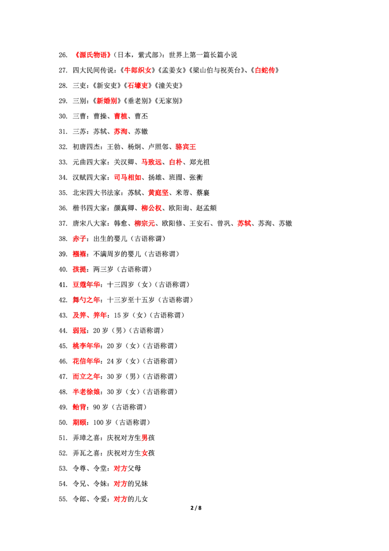 卢y科一文化素养200常识_教资_初高中2026教资_26上资料（持续更新）_06补充资料_02文化素养考点