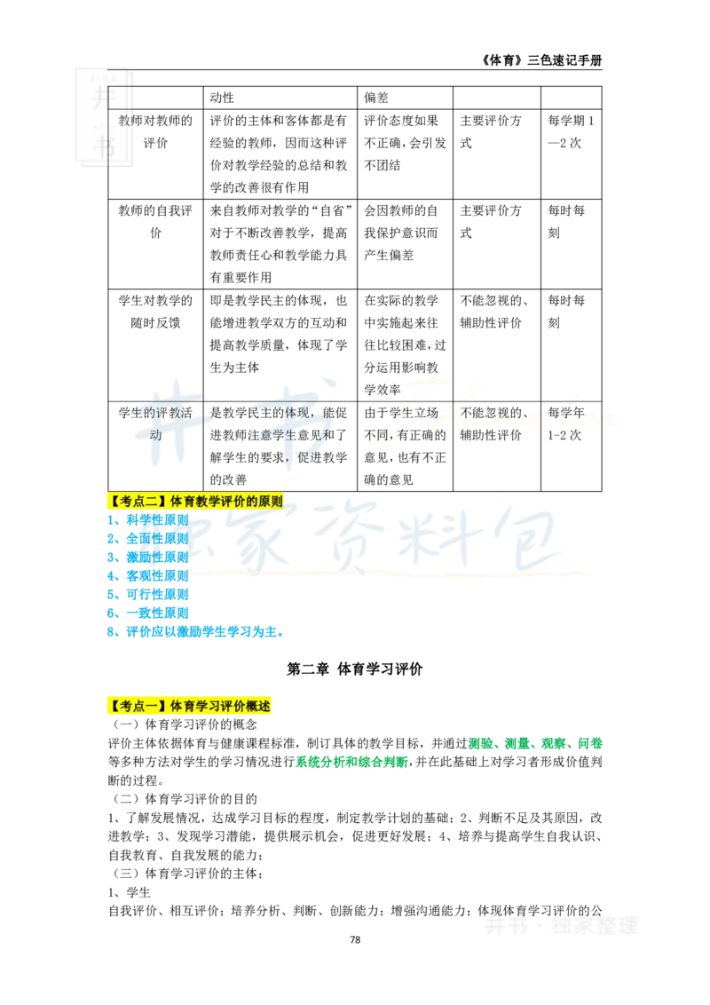 初中体育与健康王炸秘籍11_教资_初高中2026教资_25下教师资格证_科三初中各科资料汇总_初中体育与健康王炸秘籍