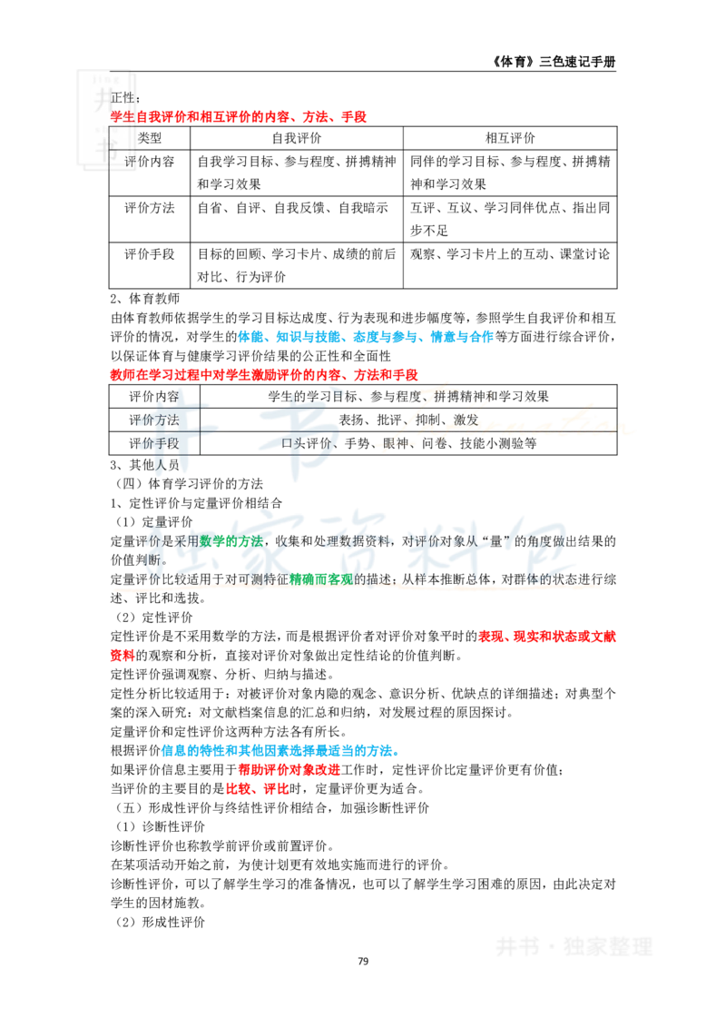 初中体育与健康王炸秘籍11_教资_初高中2026教资_25下教师资格证_科三初中各科资料汇总_初中体育与健康王炸秘籍