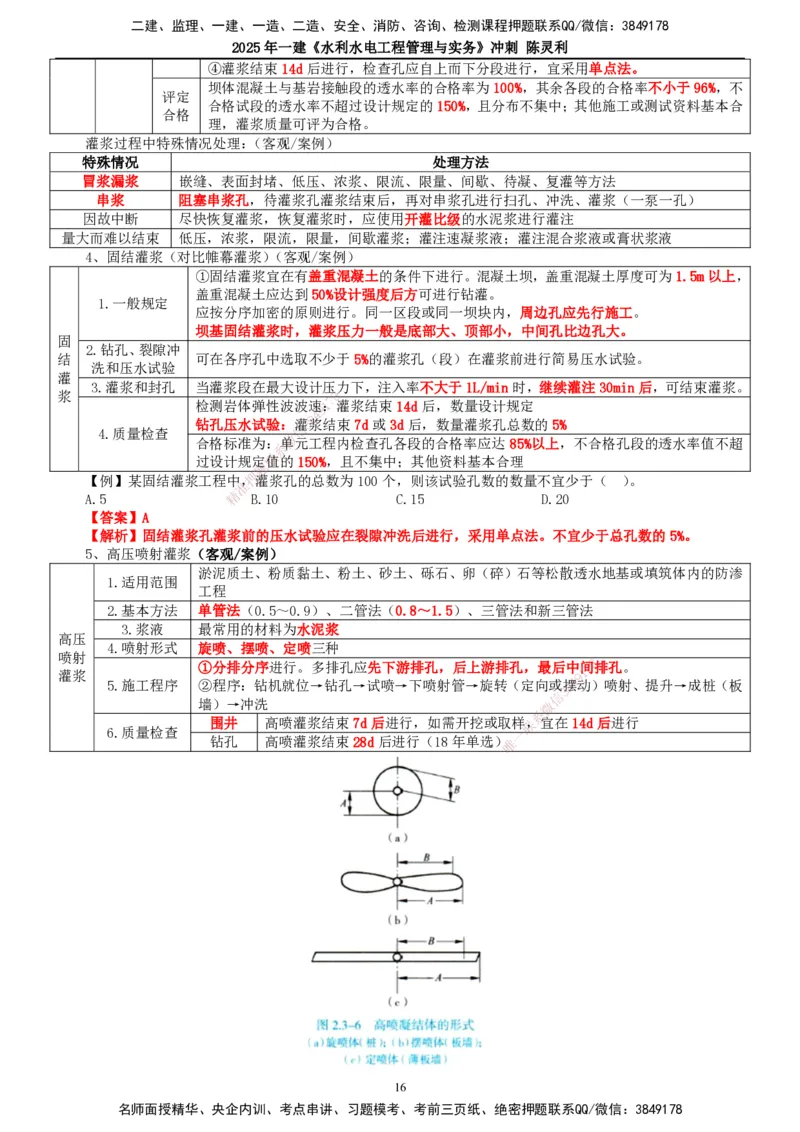 2025年一建水利-冲刺_2026年一级建造师_2026年一建水利_2025年一建水利SVIP_04-冲刺串讲✿考点强化✿小灶集训_19-水利《冲刺串讲班》陈灵利TG_讲义