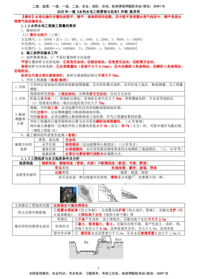 2025年一建水利-冲刺_2026年一级建造师_2026年一建水利_2025年一建水利SVIP_04-冲刺串讲✿考点强化✿小灶集训_19-水利《冲刺串讲班》陈灵利TG_讲义