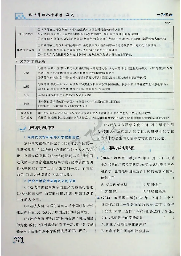 2025《一飞冲天-中考专项》历史_《一飞冲天-中考专项》2026版_一飞冲天-中考专项（2025版）