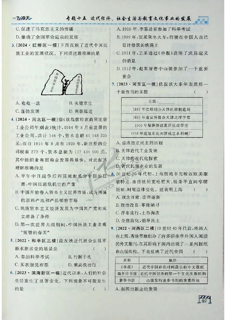 2025《一飞冲天-中考专项》历史_《一飞冲天-中考专项》2026版_一飞冲天-中考专项（2025版）