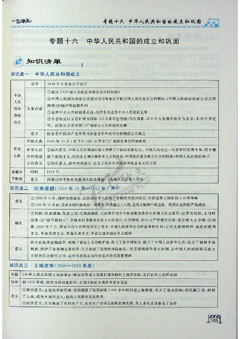 2025《一飞冲天-中考专项》历史_《一飞冲天-中考专项》2026版_一飞冲天-中考专项（2025版）