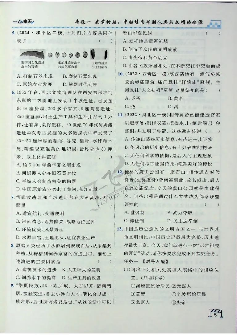 2025《一飞冲天-中考专项》历史_《一飞冲天-中考专项》2026版_一飞冲天-中考专项（2025版）