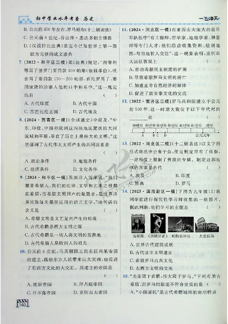 2025《一飞冲天-中考专项》历史_《一飞冲天-中考专项》2026版_一飞冲天-中考专项（2025版）