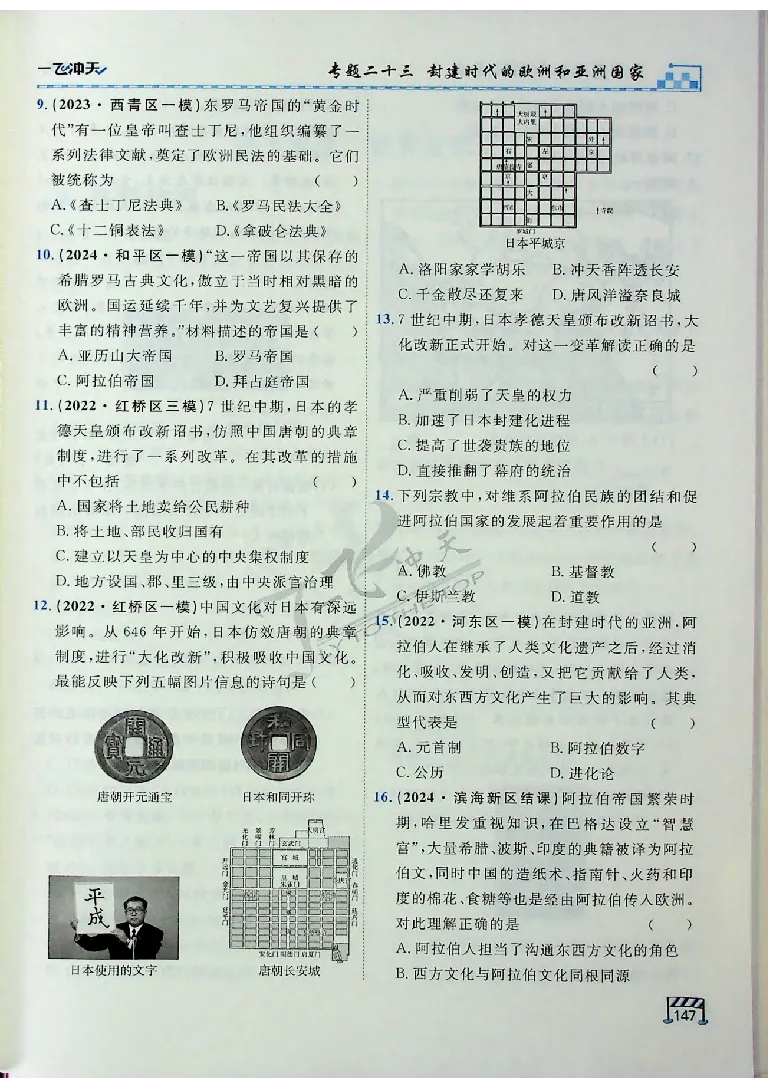 2025《一飞冲天-中考专项》历史_《一飞冲天-中考专项》2026版_一飞冲天-中考专项（2025版）
