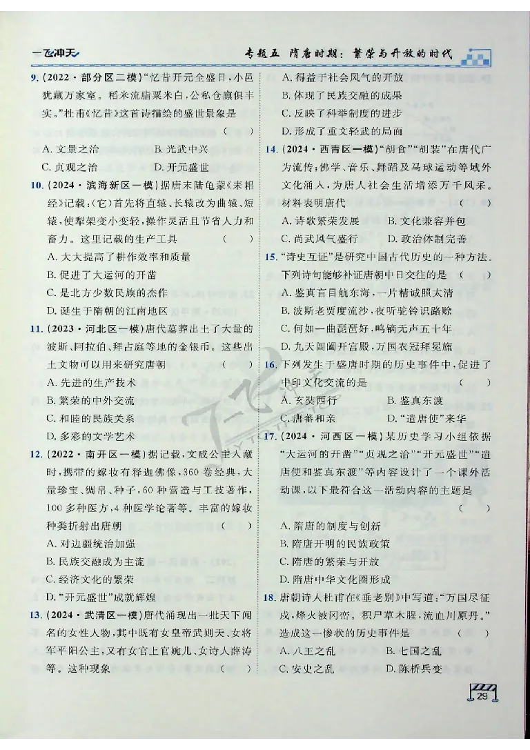 2025《一飞冲天-中考专项》历史_《一飞冲天-中考专项》2026版_一飞冲天-中考专项（2025版）