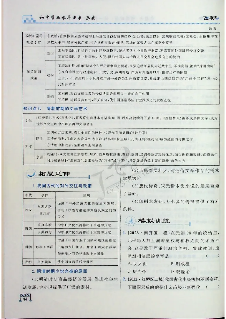 2025《一飞冲天-中考专项》历史_《一飞冲天-中考专项》2026版_一飞冲天-中考专项（2025版）