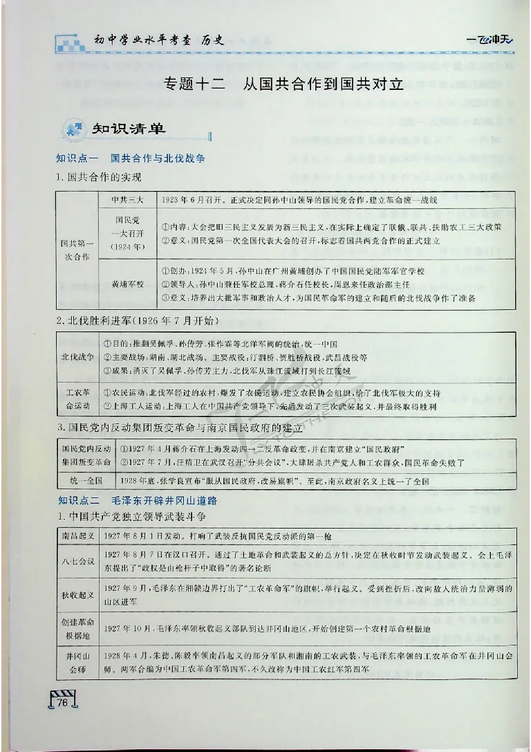 2025《一飞冲天-中考专项》历史_《一飞冲天-中考专项》2026版_一飞冲天-中考专项（2025版）
