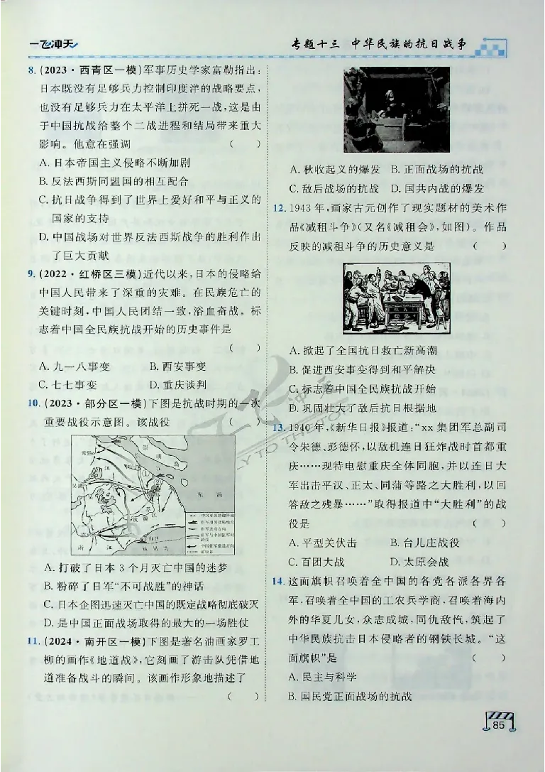 2025《一飞冲天-中考专项》历史_《一飞冲天-中考专项》2026版_一飞冲天-中考专项（2025版）