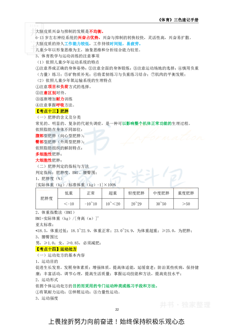 初中体育与健康王炸秘籍3_教资_初高中2026教资_25下教师资格证_科三初中各科资料汇总_初中体育与健康王炸秘籍