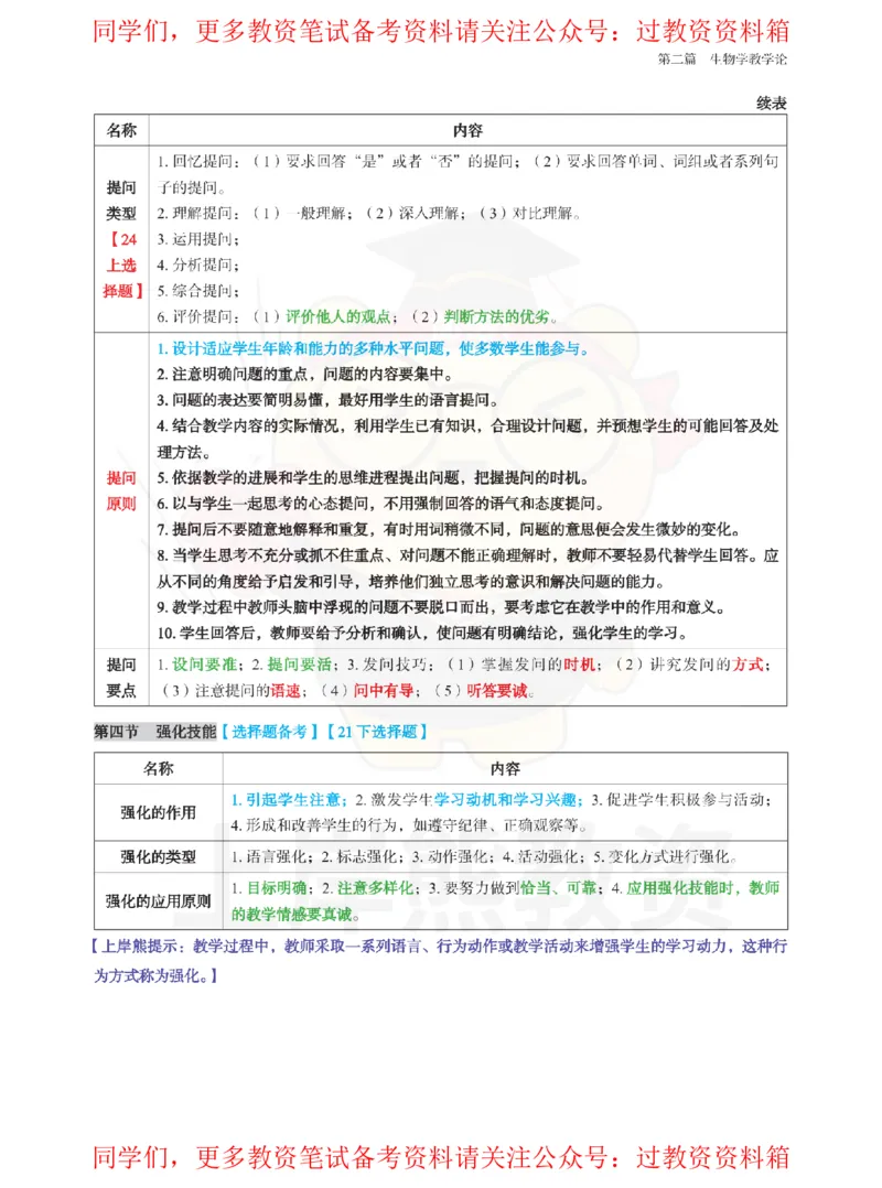 高中生物-教学论_教资_初高中2026教资_26上资料（持续更新）_高中科三_高中科目三资料包合集②_高中生物