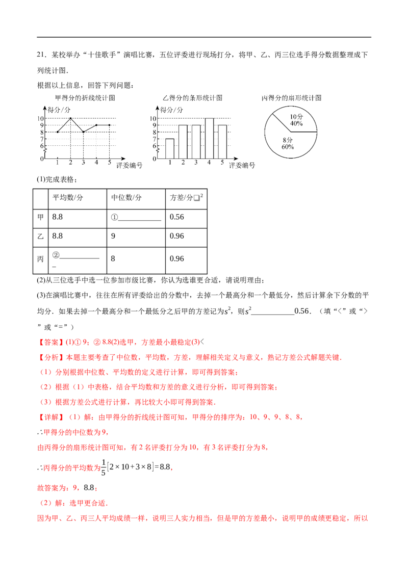 全国通用卷（全解全析）_2数学总复习_赠送：2024中考模拟题数学_三模（42套）_数学（全国通用卷）