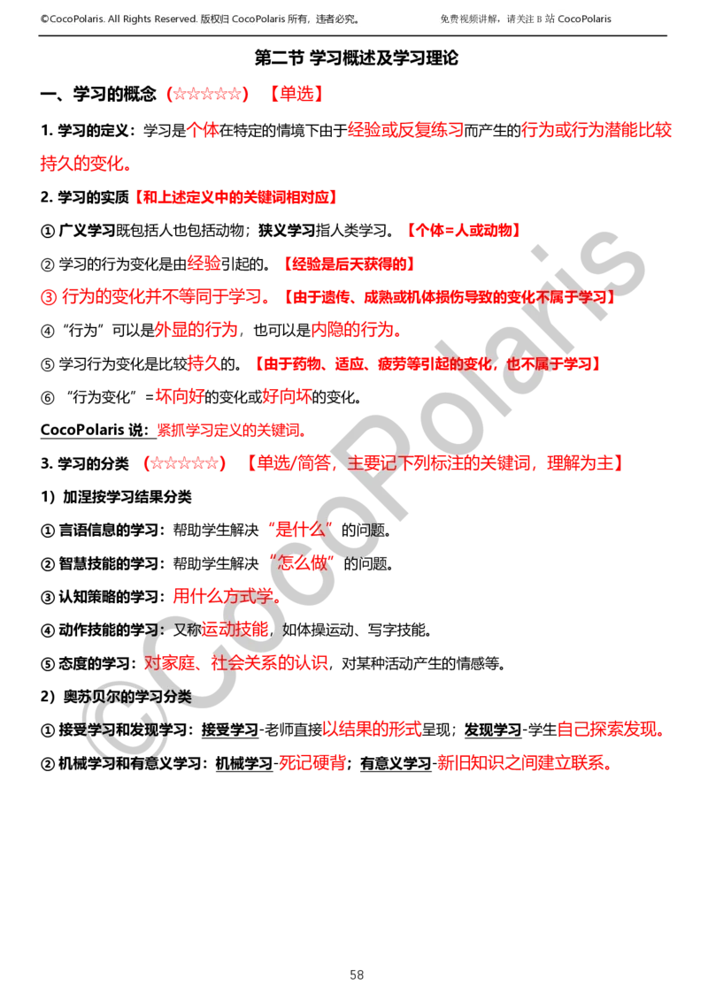 012025上小学科二小学教育知识与能力学习讲义_4-教培资料-26年最新资料-同步更新_科一科二电子资料合集中小幼（笔记真题知识点汇总等）文件多，按需保存_02coco合集