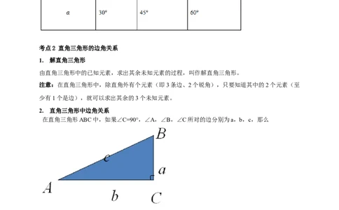 2025年中考数学一轮复习学案：4.4锐角三角函数（学生版）_2数学总复习_2025中考复习资料_2025年中考数学一轮复习学案（全国通用）