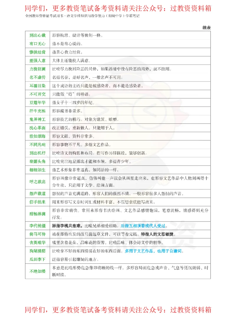 初中语文-重点易混背诵资料_教资_初高中2026教资_26上资料（持续更新）_初中科三_初中科目三资料合集①_初中语文