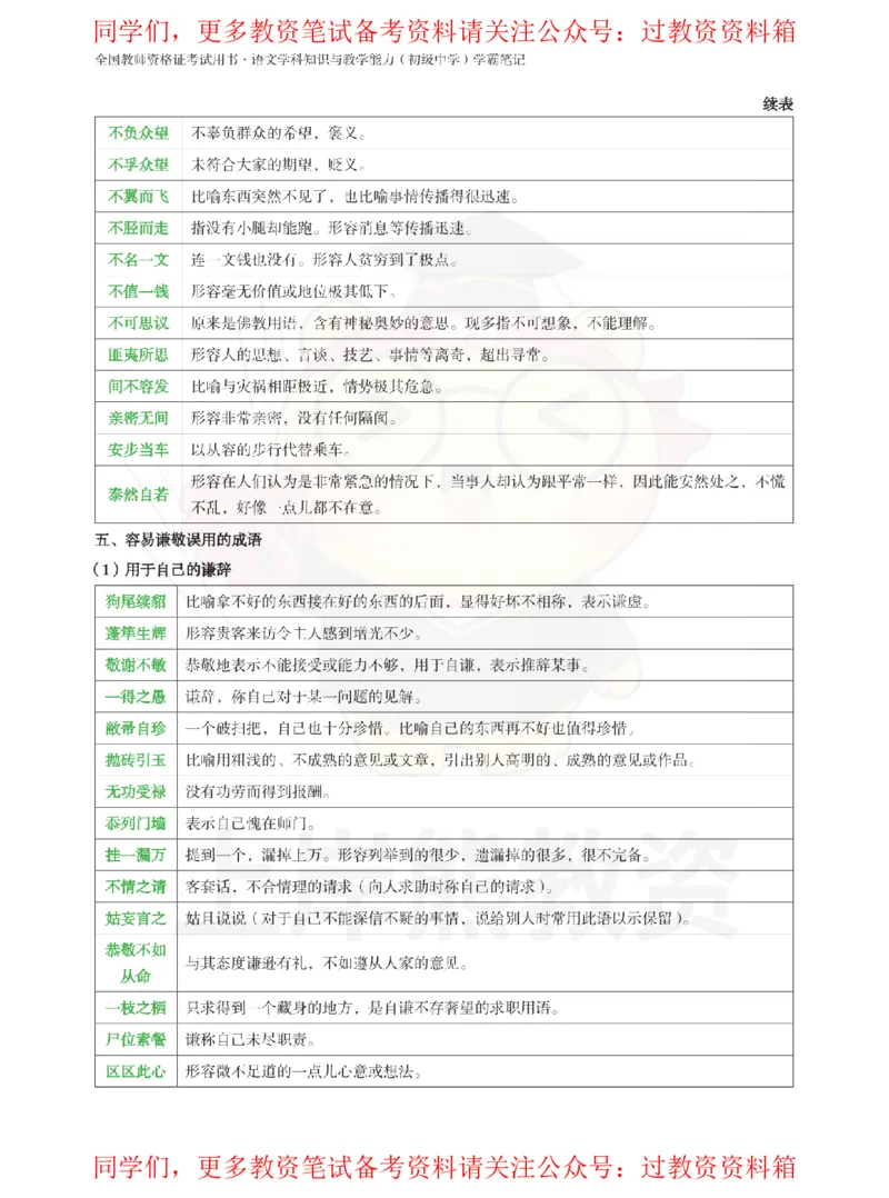 初中语文-重点易混背诵资料_教资_初高中2026教资_26上资料（持续更新）_初中科三_初中科目三资料合集①_初中语文