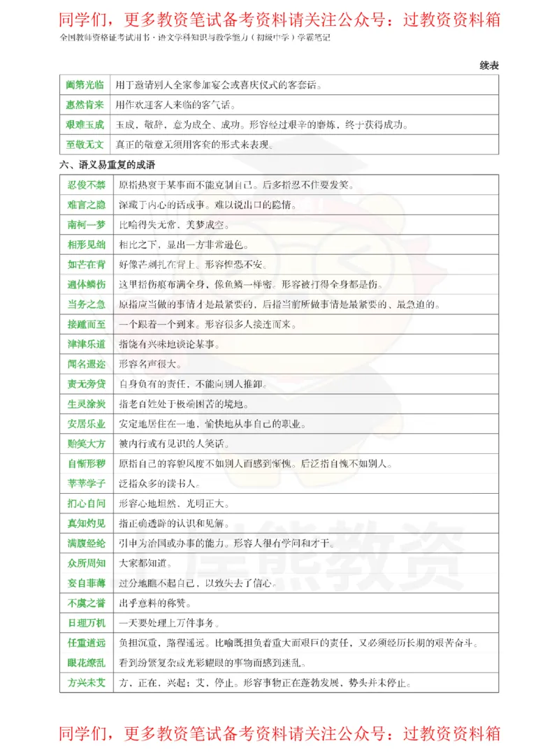 初中语文-重点易混背诵资料_教资_初高中2026教资_26上资料（持续更新）_初中科三_初中科目三资料合集①_初中语文