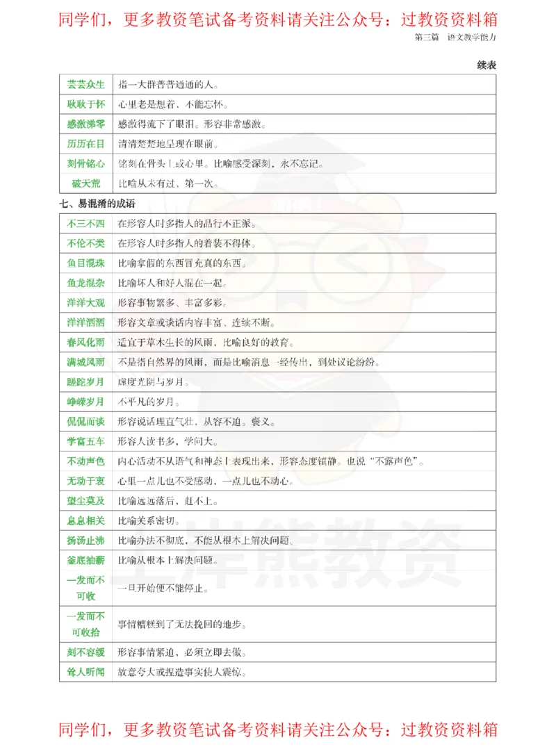初中语文-重点易混背诵资料_教资_初高中2026教资_26上资料（持续更新）_初中科三_初中科目三资料合集①_初中语文