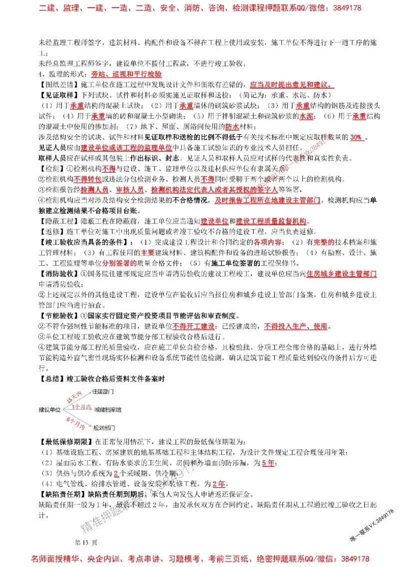 2025年一建法规-考前押题17页纸_2026年一级建造师_2026年一建法规_2025年一建法规SVIP_05-考前密训✿央企特训✿机构普押_51-法规《央企内训17页纸》SMR推荐