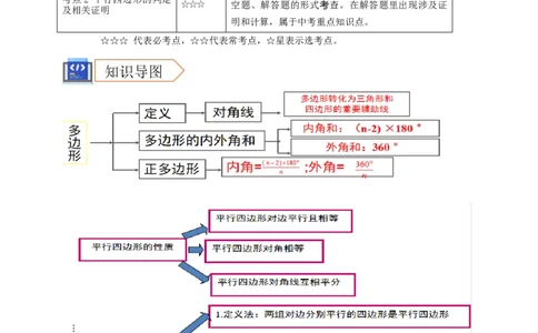 2025年中考数学一轮复习学案：4.5多边形与平行四边形（教师版）_2数学总复习_2025中考复习资料_2025年中考数学一轮复习学案（全国通用）