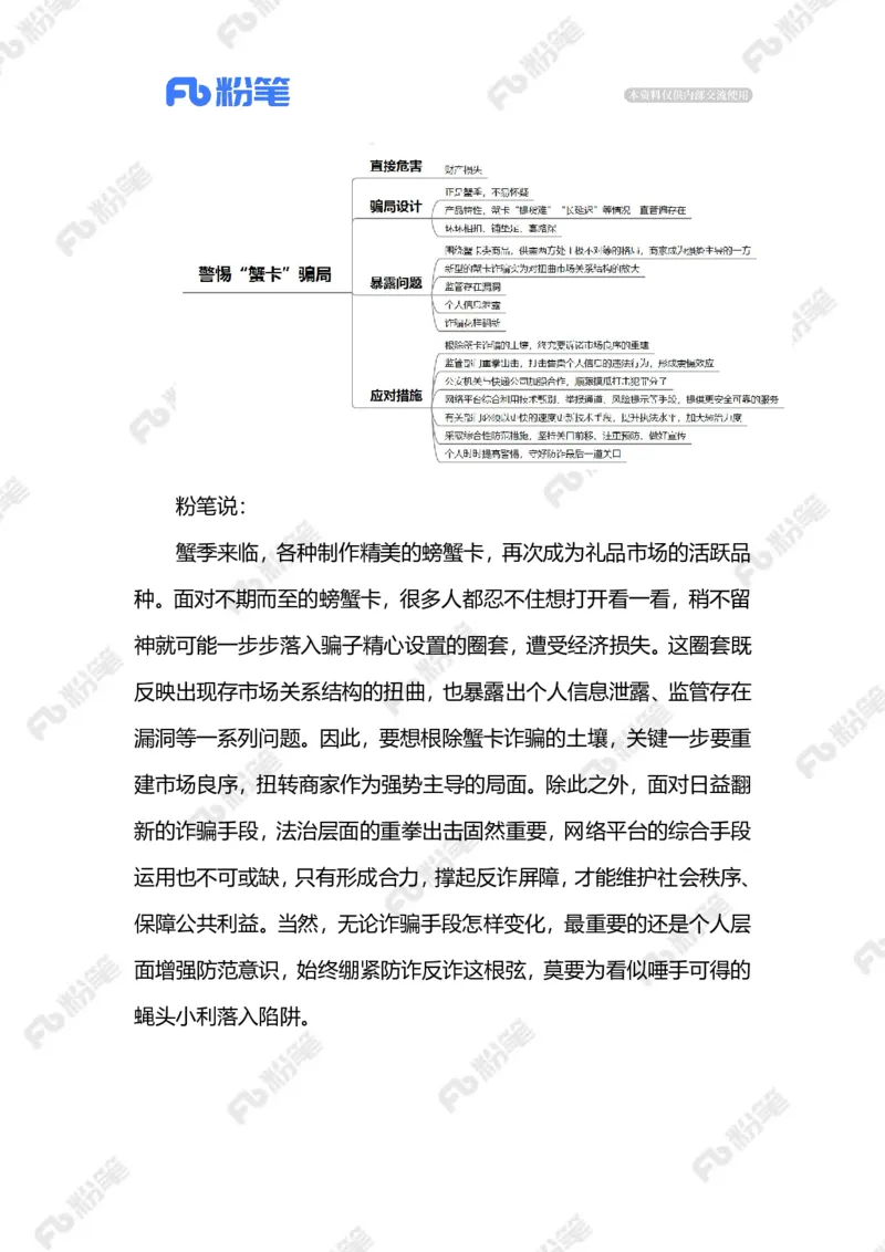 2023.10.11警惕&ldquo;蟹卡&rdquo;骗局（标注版）_2026考公资料_（10）粉笔_2025粉笔国考省考980（课＋笔记）_粉笔980（25多省）_1、粉笔时政_2、F晨读时政_2023年_10月