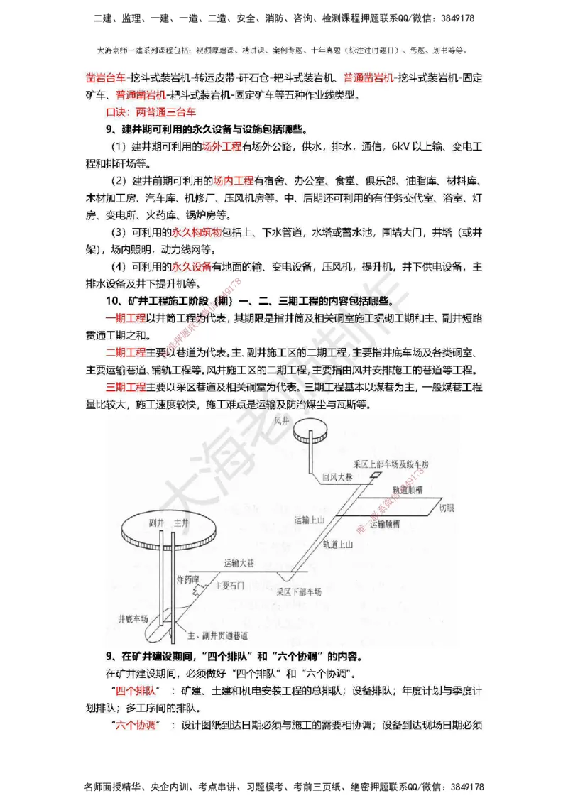 2025年一建矿业冲刺_2026年一级建造师_2026年一建矿业_2025年一建矿业SVIP_04-冲刺串讲✿考点强化✿小灶集训_14-矿业《冲刺串讲班》大海TG