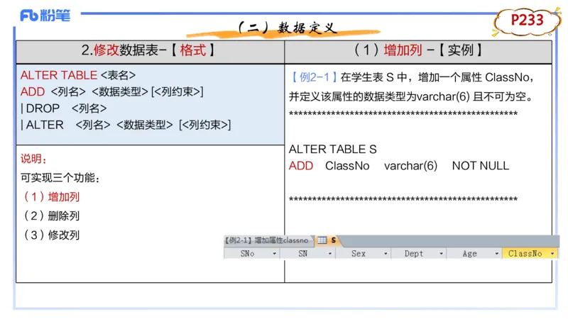 1.27晚-理论精讲-数据库技术2-钮弘俊_4-教培资料-26年最新资料-同步更新_科一科二电子资料合集中小幼（笔记真题知识点汇总等）文件多，按需保存_各机构笔记合集（中小幼）推荐