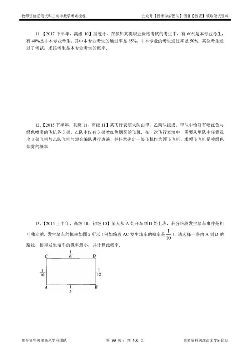 高中数学-考点梳理1_教资_25下资料合集二_25下最新科三知识点汇编+思维导图-高中_08.数学_04.考点梳理
