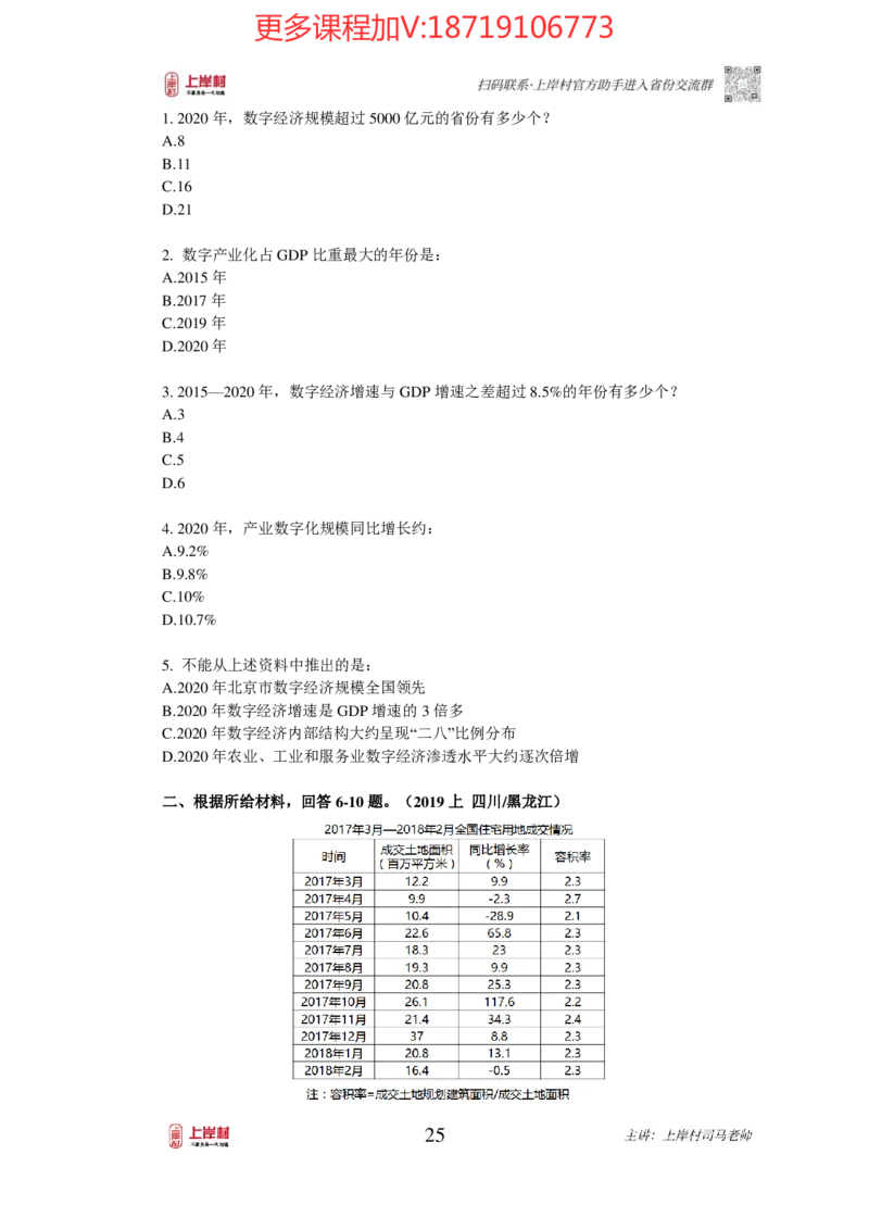 2025国省考资料分析提升讲义_2026考公资料_（28）上岸村合集（司马、章晓铭、王永恒、天晓、忠政、丁旭等）_2025合集_2司马合集_行测2025年上岸村司马行测满分提升课