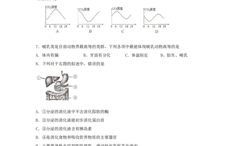 2010年菏泽市中考生物试题含答案_中考真题_8.生物中考真题2015-2024年_地区卷_山东省_菏泽生物10-22