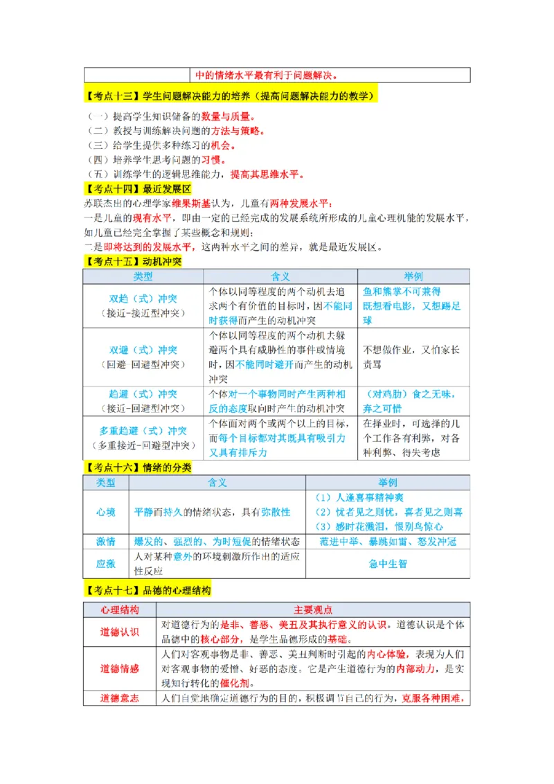 教师资格《中学教育知识与能力》三色速记手册_扫描版_教资_2026上半年中学教资笔试（更新中）_00教资笔试三色速记手册