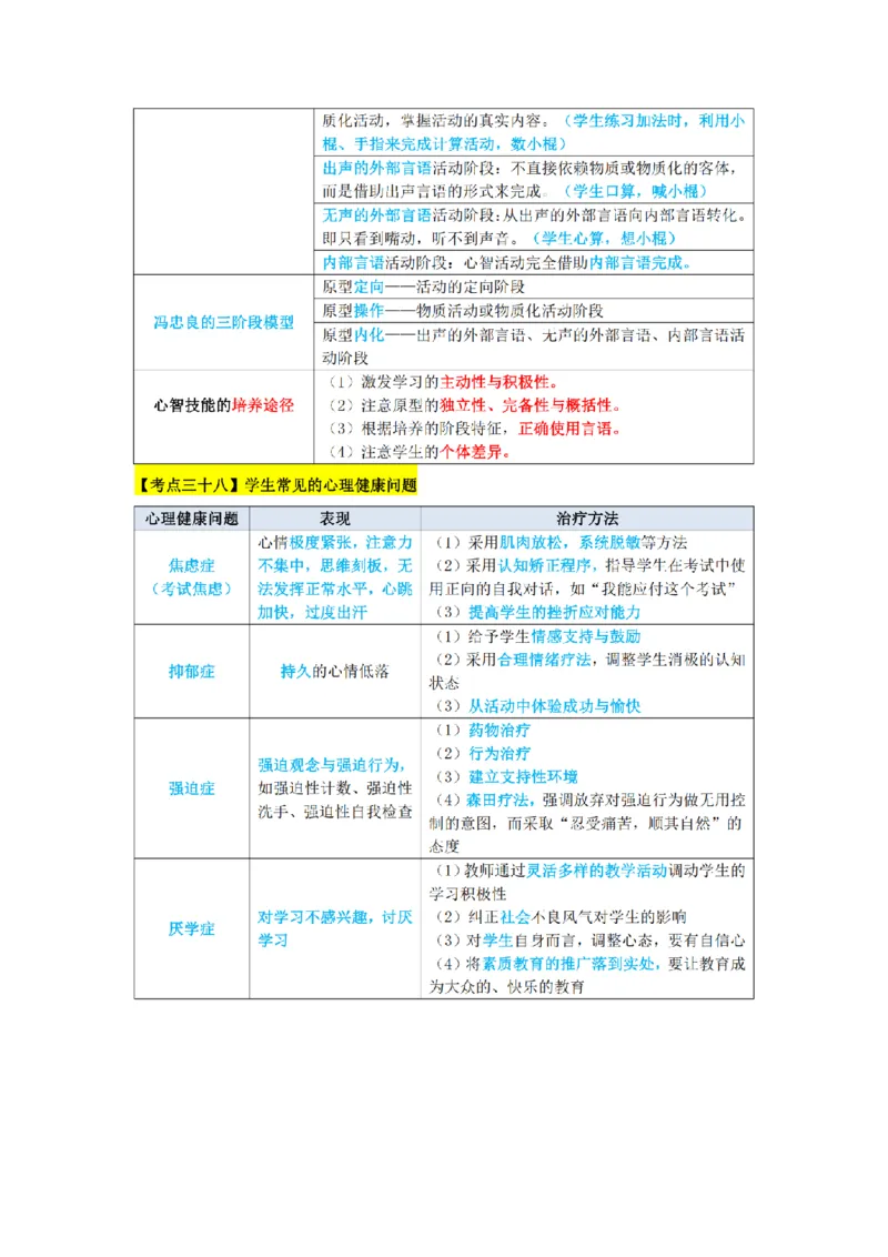 教师资格《中学教育知识与能力》三色速记手册_扫描版_教资_2026上半年中学教资笔试（更新中）_00教资笔试三色速记手册